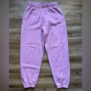 Playboy by PACSUN purple sweatpants joggers Women’s Sz XS pockets drawstring